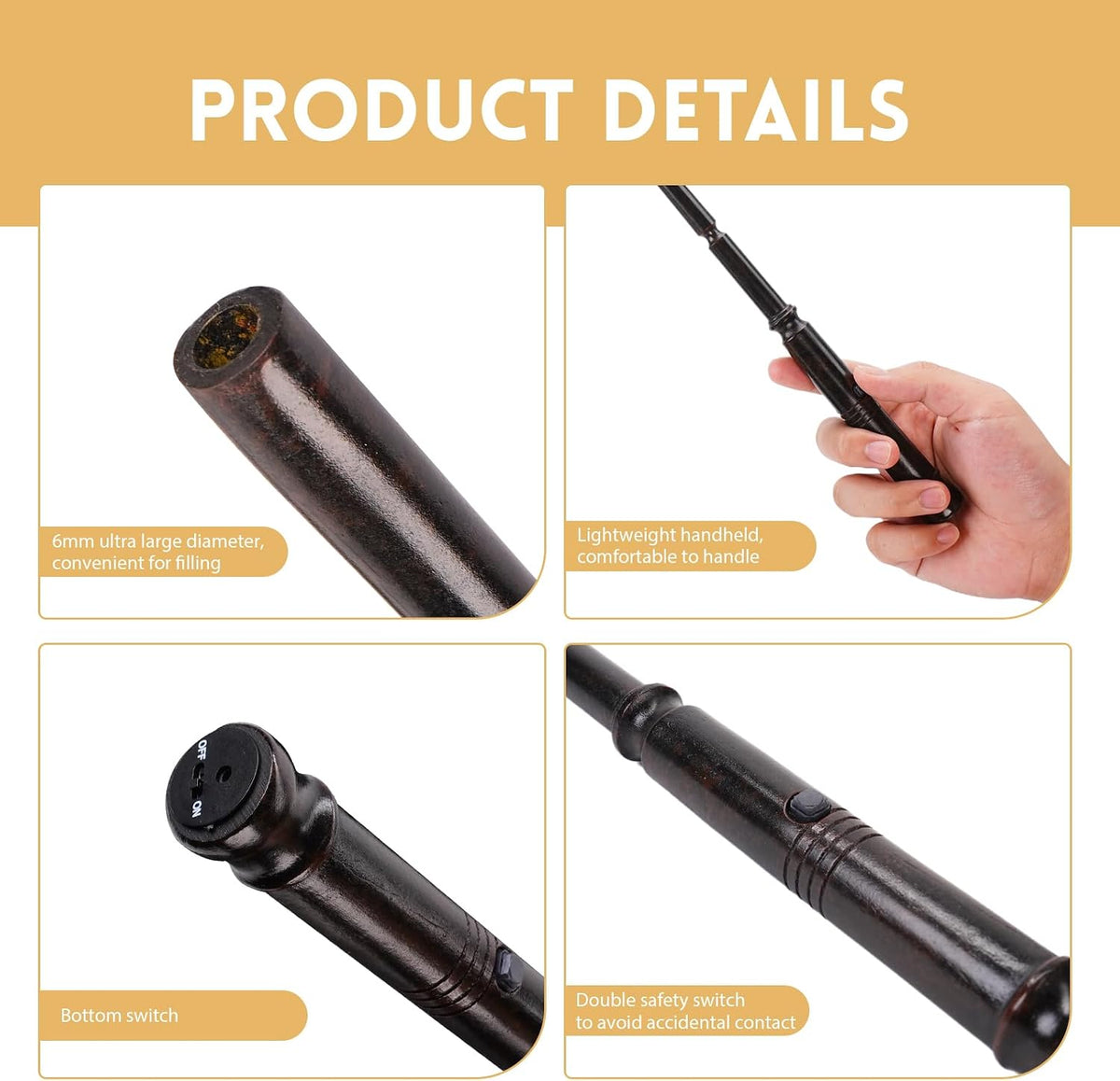 Fireball Wand,Wizard Wands for Hogwarts Halloween Party Cosplay Costume Props